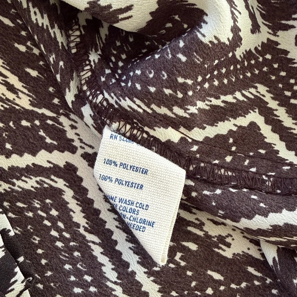 American Eagle Black Cream Tunic Top Large - Picture 7 of 7
